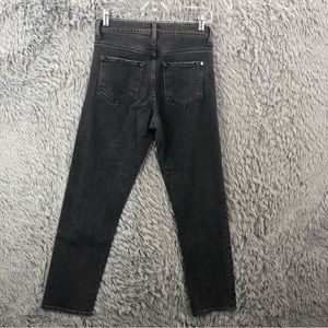 Baldwin Jeans Kansas City Lola High Rise Straight Leg Womens 27 Onyx Cropped